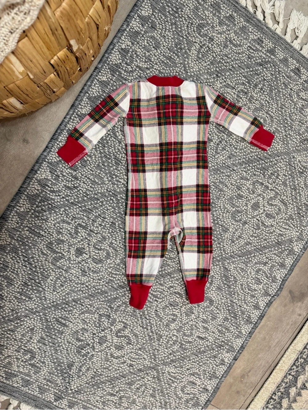 Hanna Andersson Baby Holiday Zip Sleeper Pajamas 6-12 Months